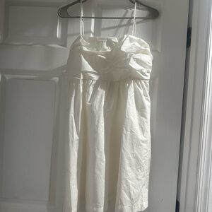 White Strapless Dress